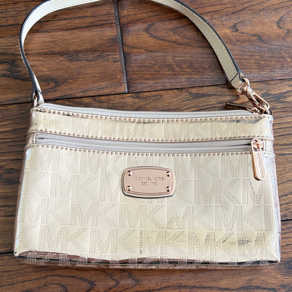 Michael Kors Metallic Gold Shoulder Bag